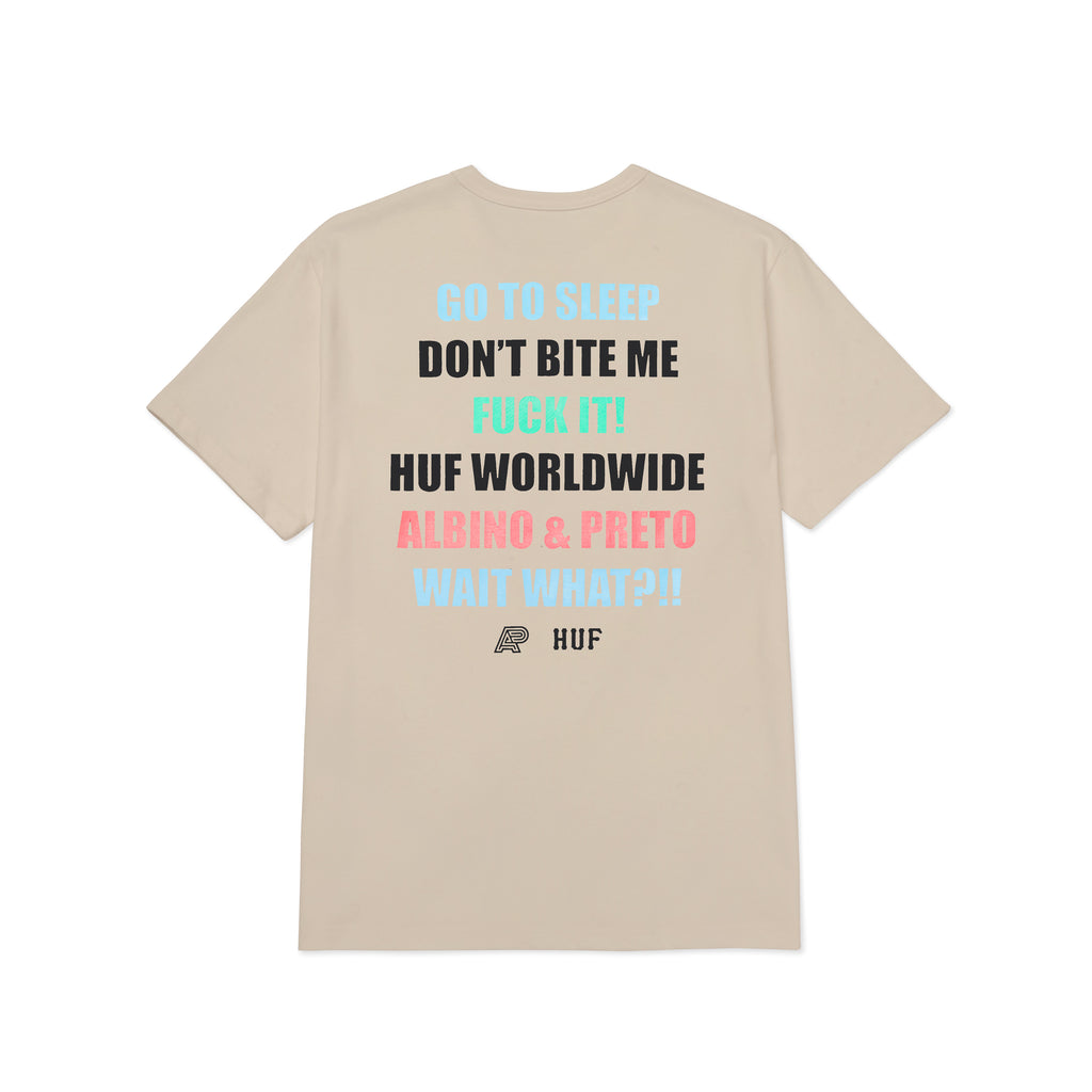 A&P x HUF® ‘GO TO SLEEP’ SS TEE NATURAL