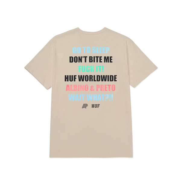 A&P x HUF® ‘GO TO SLEEP’ SS TEE NATURAL
