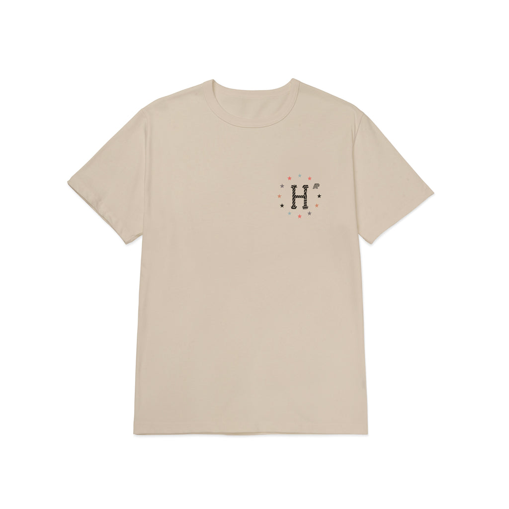 A&P x HUF® ‘GO TO SLEEP’ SS TEE NATURAL