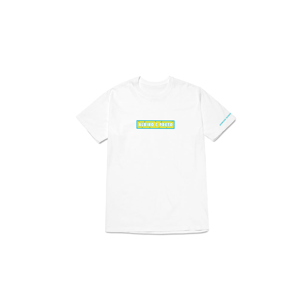 A&P x SPONGEBOB BOX LOGO KIDS TEE WHITE