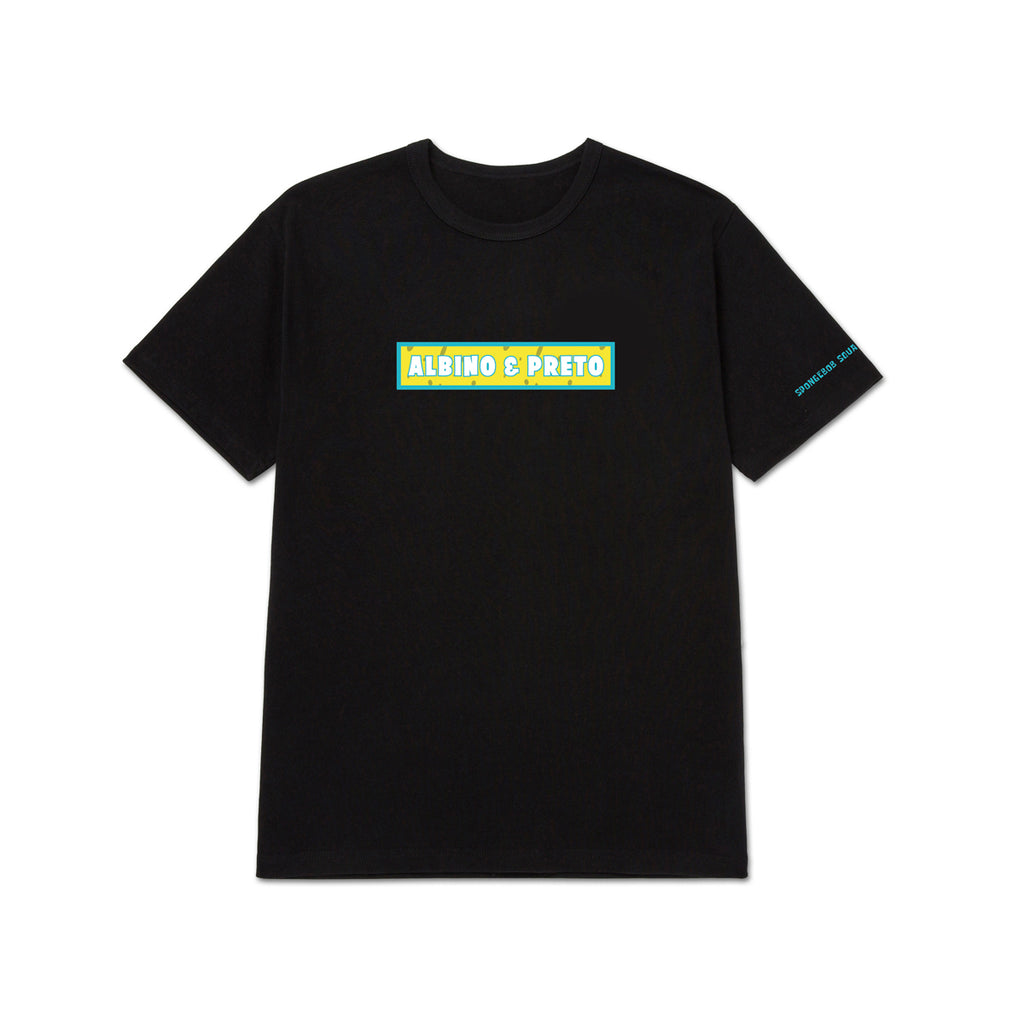 A&P x SPONGEBOB BOX LOGO TEE BLACK
