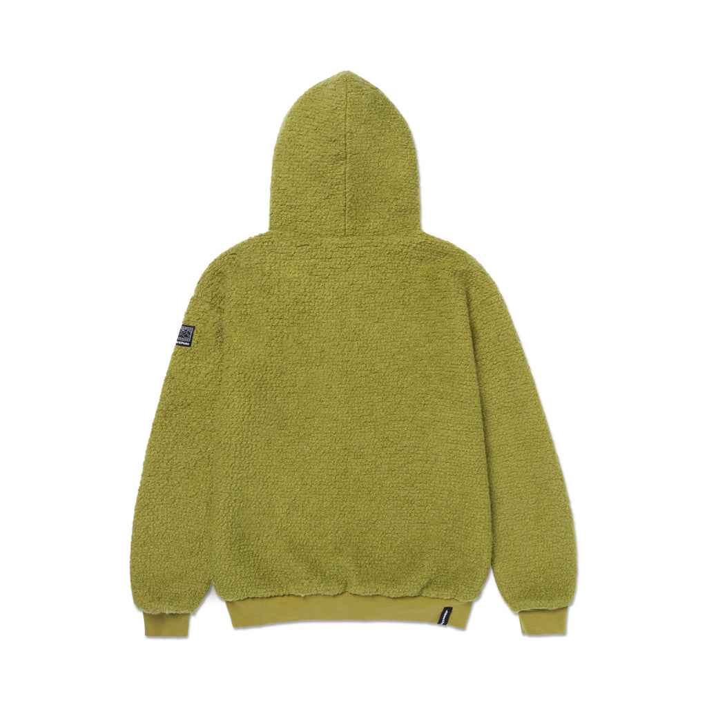 A&P BOUCLE 2 WAY ZIP-UP HOODY OLIVE