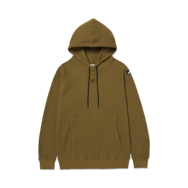 A&P 24 WAFFLE RAGLAN HOODY CAPULET OLIVE
