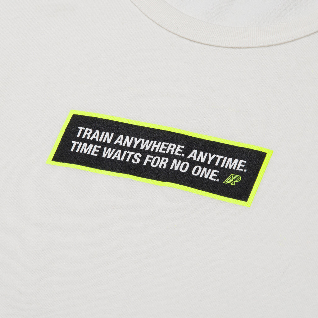 A&P X G-SHOCK TIME WAITS FOR NO ONE TEE WHITE