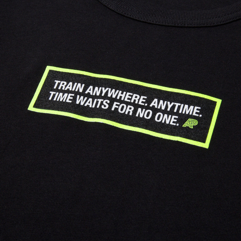 A&P X G-SHOCK TIME WAITS FOR NO ONE TEE BLACK