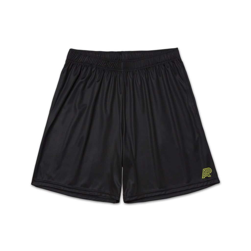 A&P MU MICRO MESH SHORTS BLACK/YELLOW