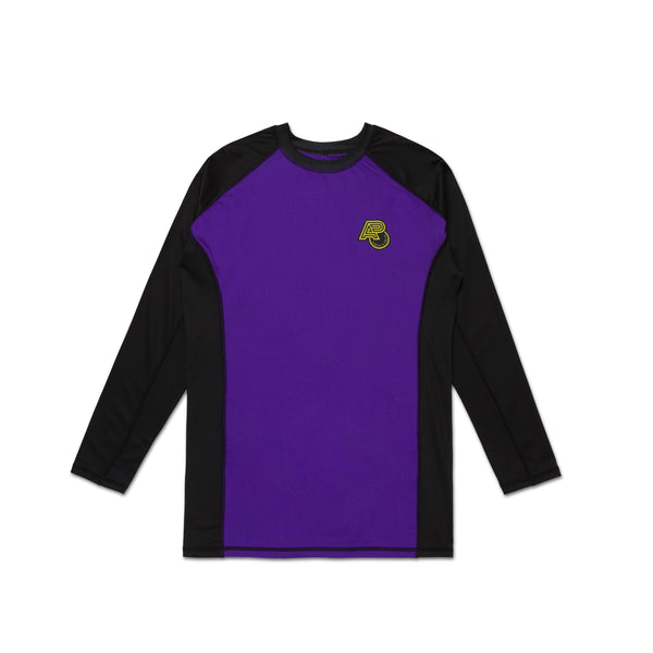 A&P ZW YW ESSENTIAL RASHGUARD PURPLE