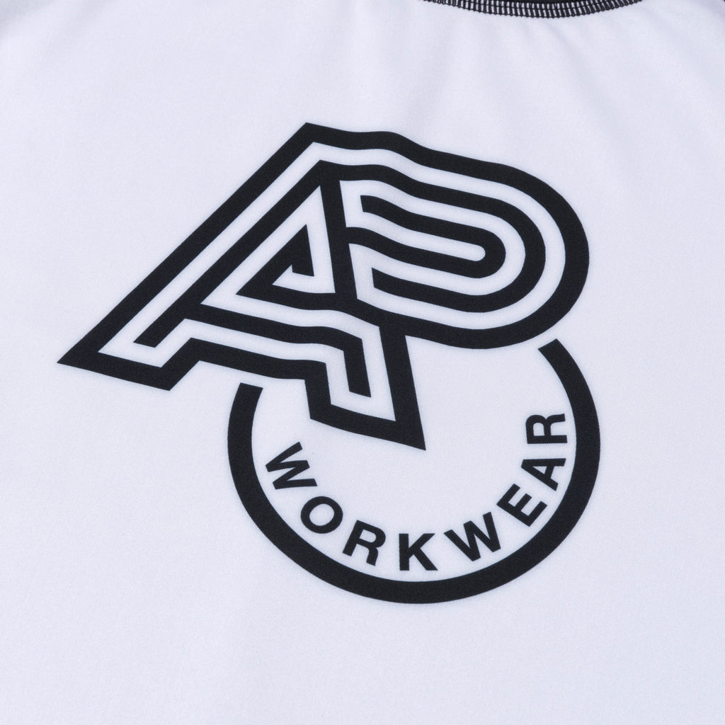 A&PWW LS RANKED RASHGUARD WHITE