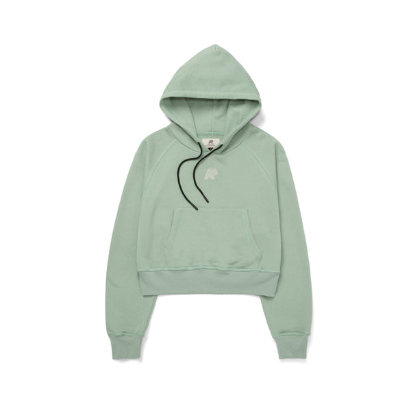 A&P LW WOMENS CROP TOP HOODY TEAL