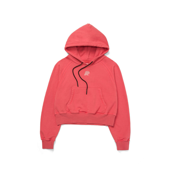 A&P LW WOMENS CROP TOP HOODY PINK