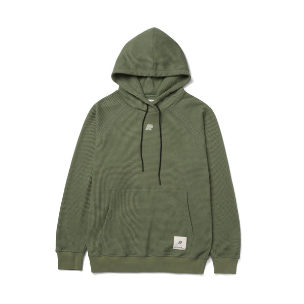 A&P WAFFLE RAGLAN HOODY FOREST