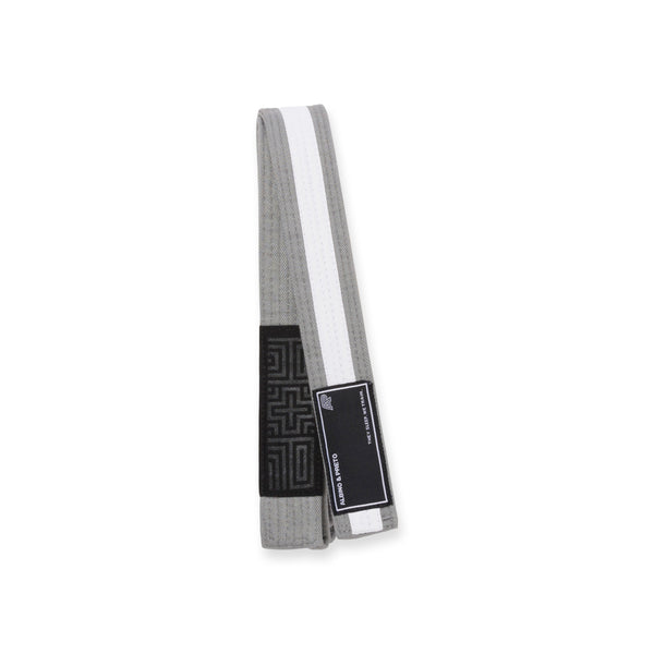 A&P KIDS HERRINGBONE CLASSIC BELT GREY/WHITE