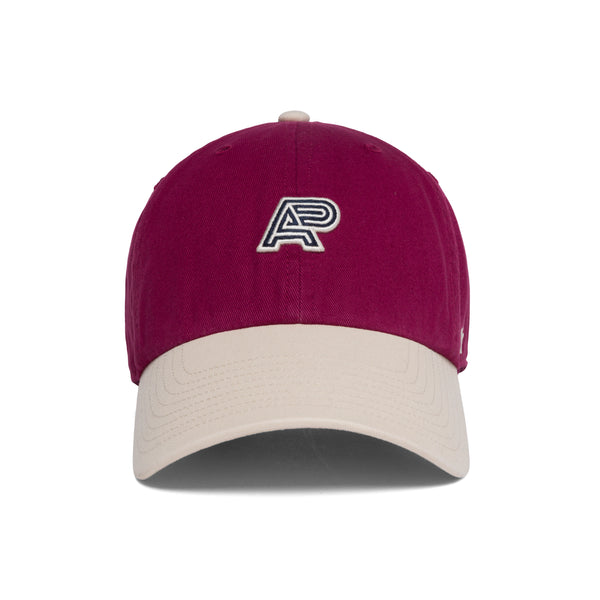 AP x ’47 TT CLEAN UP HAT BURGUNDY/CREAM