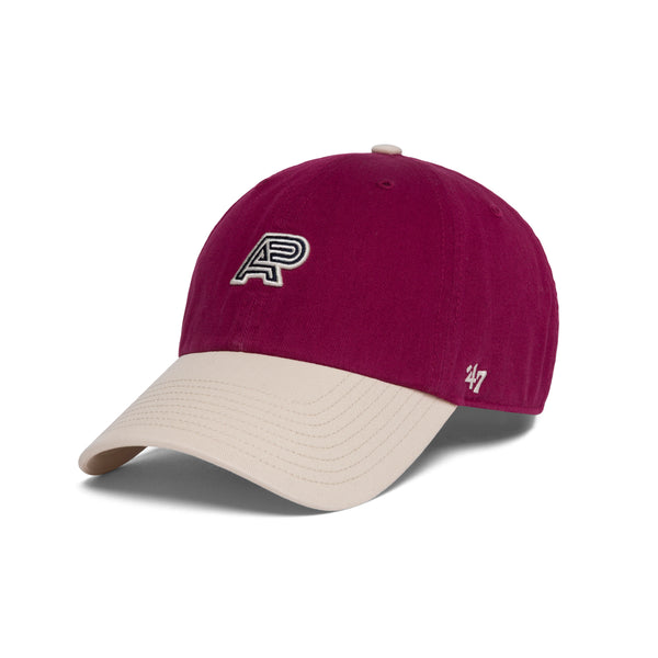 AP x ’47 TT CLEAN UP HAT BURGUNDY/CREAM