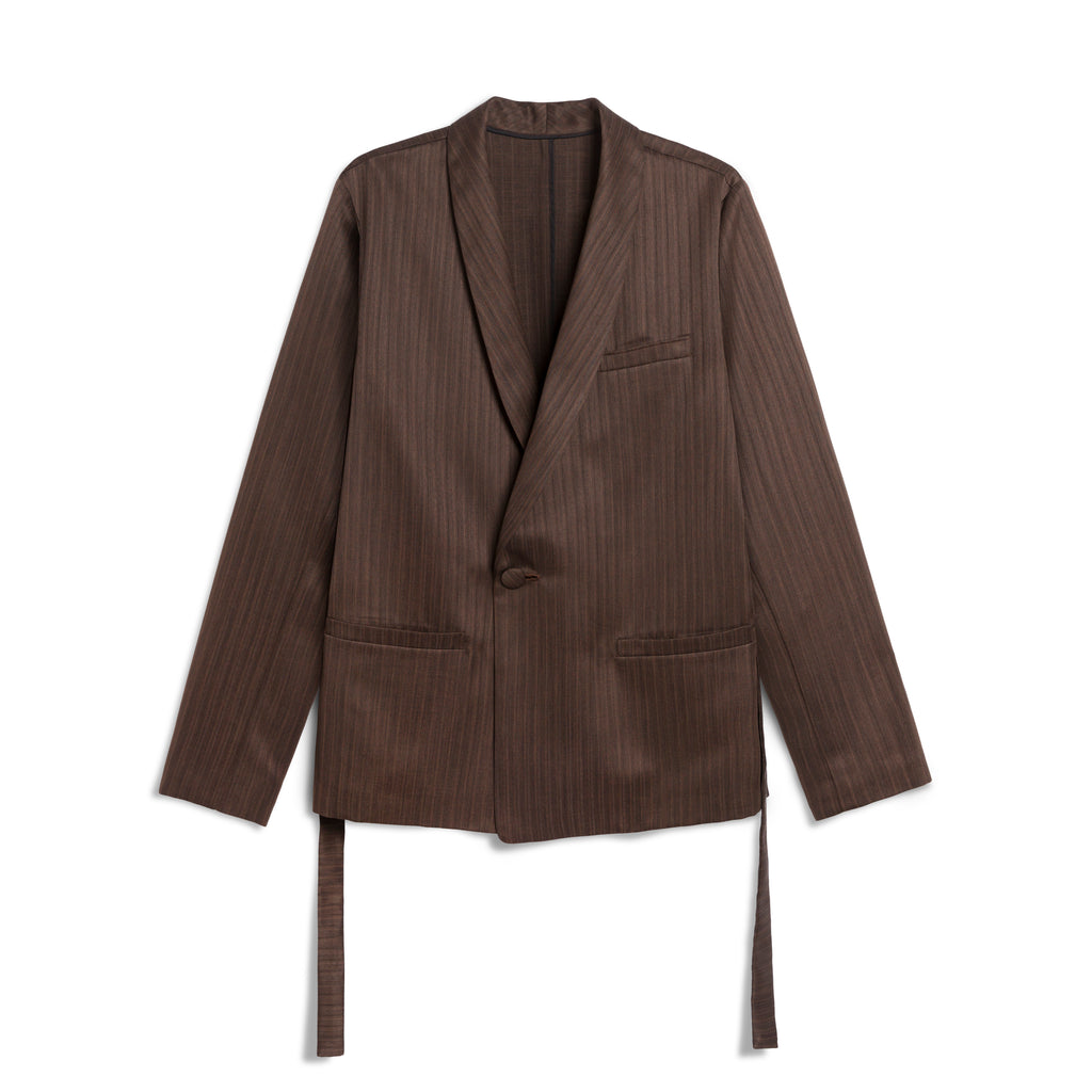 A&P x GOODFIGHT® GI ARTIFACT UNSTRUCTURED BLAZER (BROWN/HERRINGBONE)