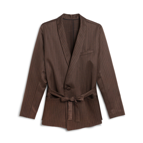 A&P x GOODFIGHT® GI ARTIFACT UNSTRUCTURED BLAZER (BROWN/HERRINGBONE)