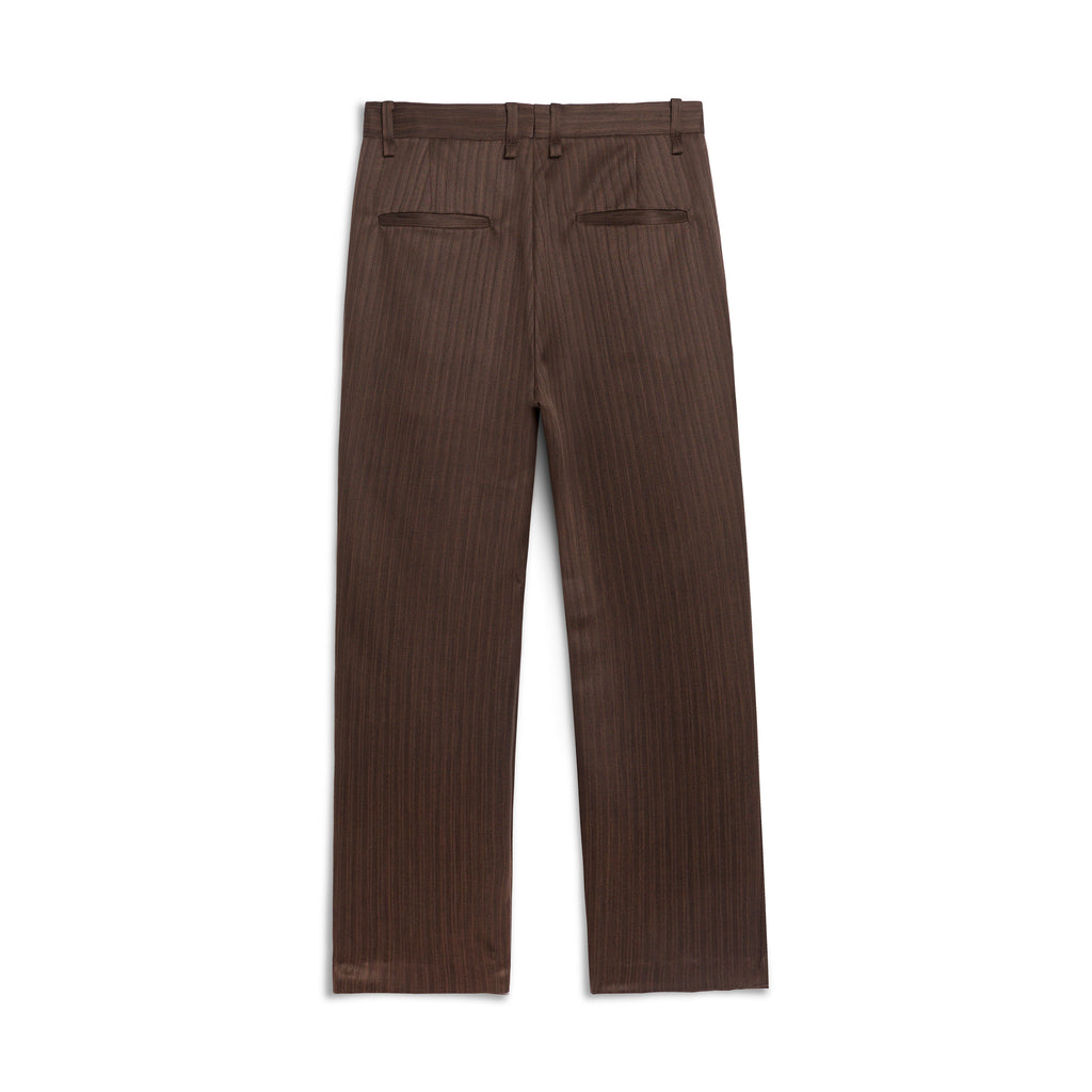 A&P x GOODFIGHT® GI ARTIFACT ZIP SPLIT FRONT TROUSER (BROWN/HERRINGBONE)