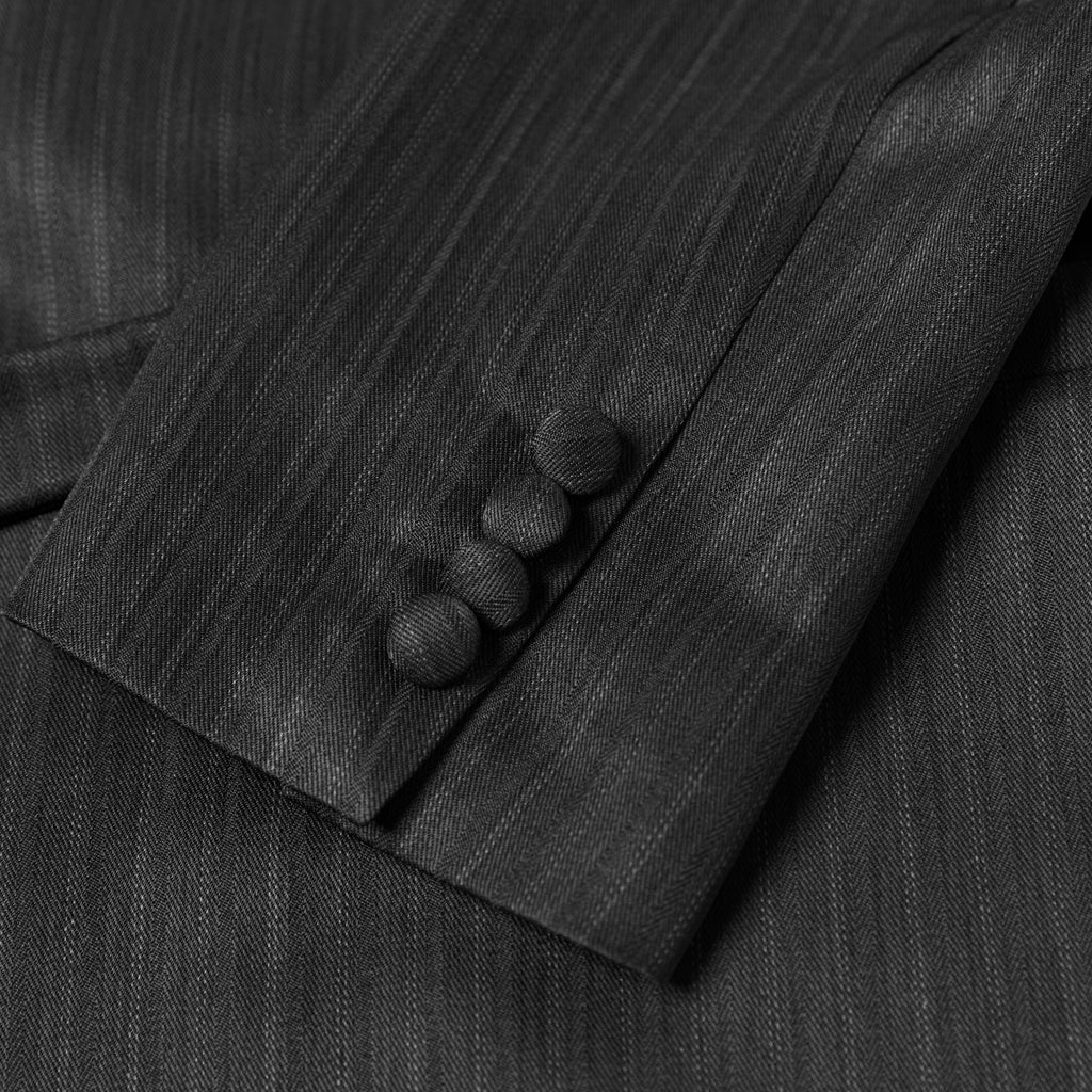 A&P x GOODFIGHT® GI ARTIFACT UNSTRUCTURED BLAZER (BLACK/HERRINGBONE)