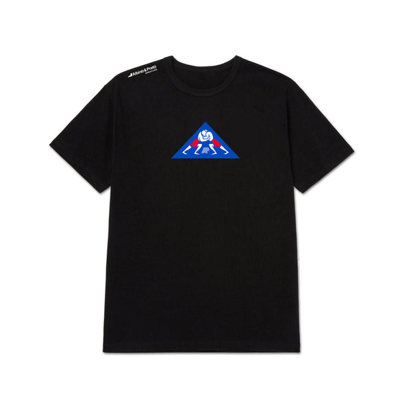 A&P WRESTLING CREST TEE BLACK