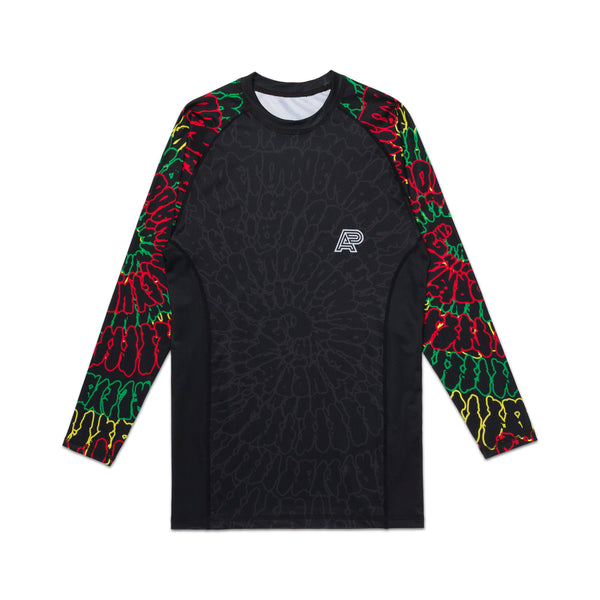 A&P x BOB MARLEY ‘UPRISE SWIRL’ LS RASHGUARD