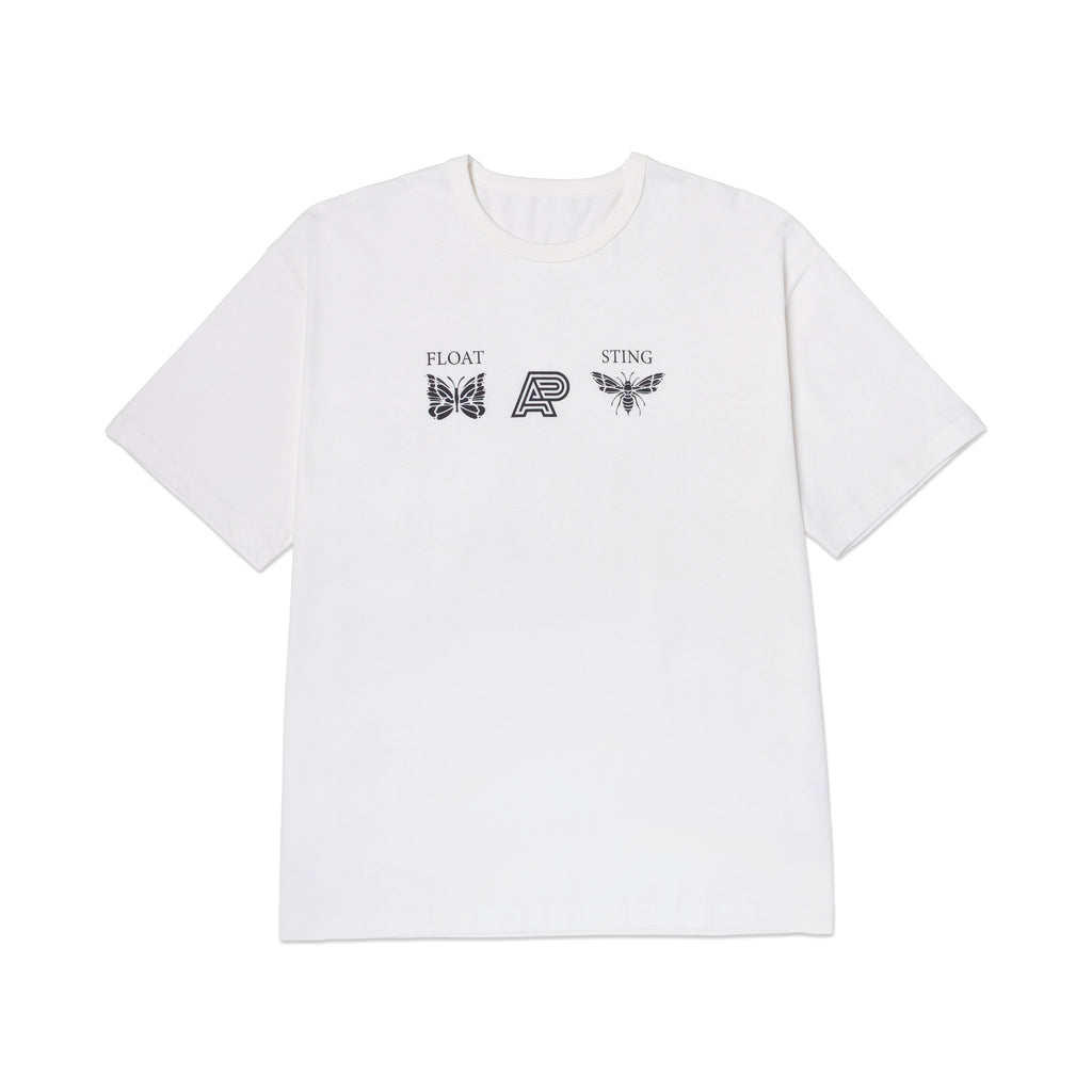 A&P x NEEDLES® STACK LOGO TEE WHITE
