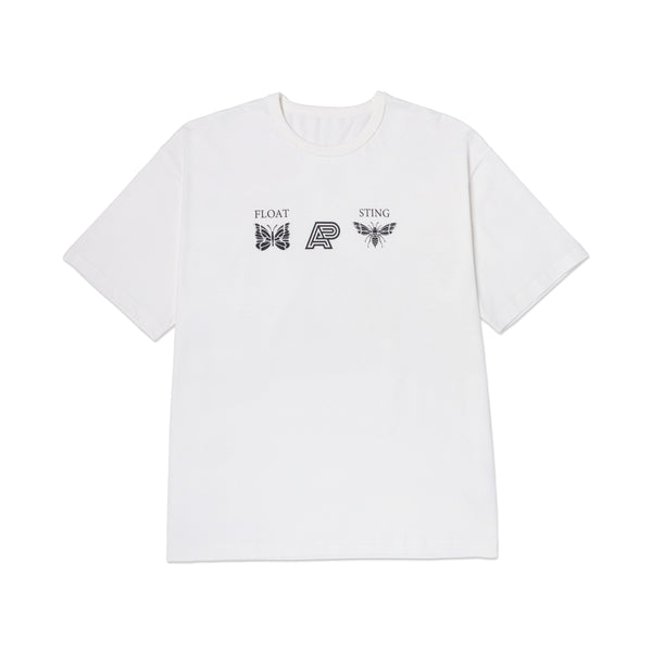 A&P x NEEDLES® STACK LOGO TEE WHITE
