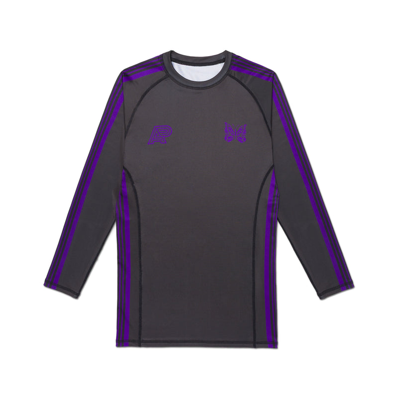 A&P x NEEDLES® LS RASHGUARD – ALBINO & PRETO