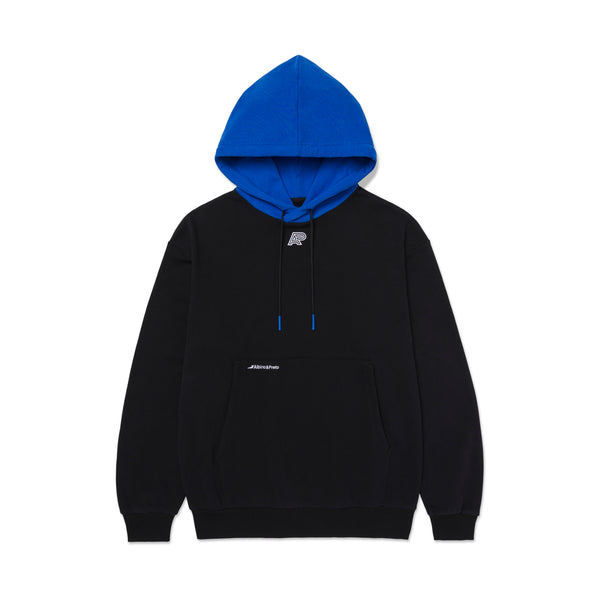 A&P TWO-TONE HOODY BLACK BLUE
