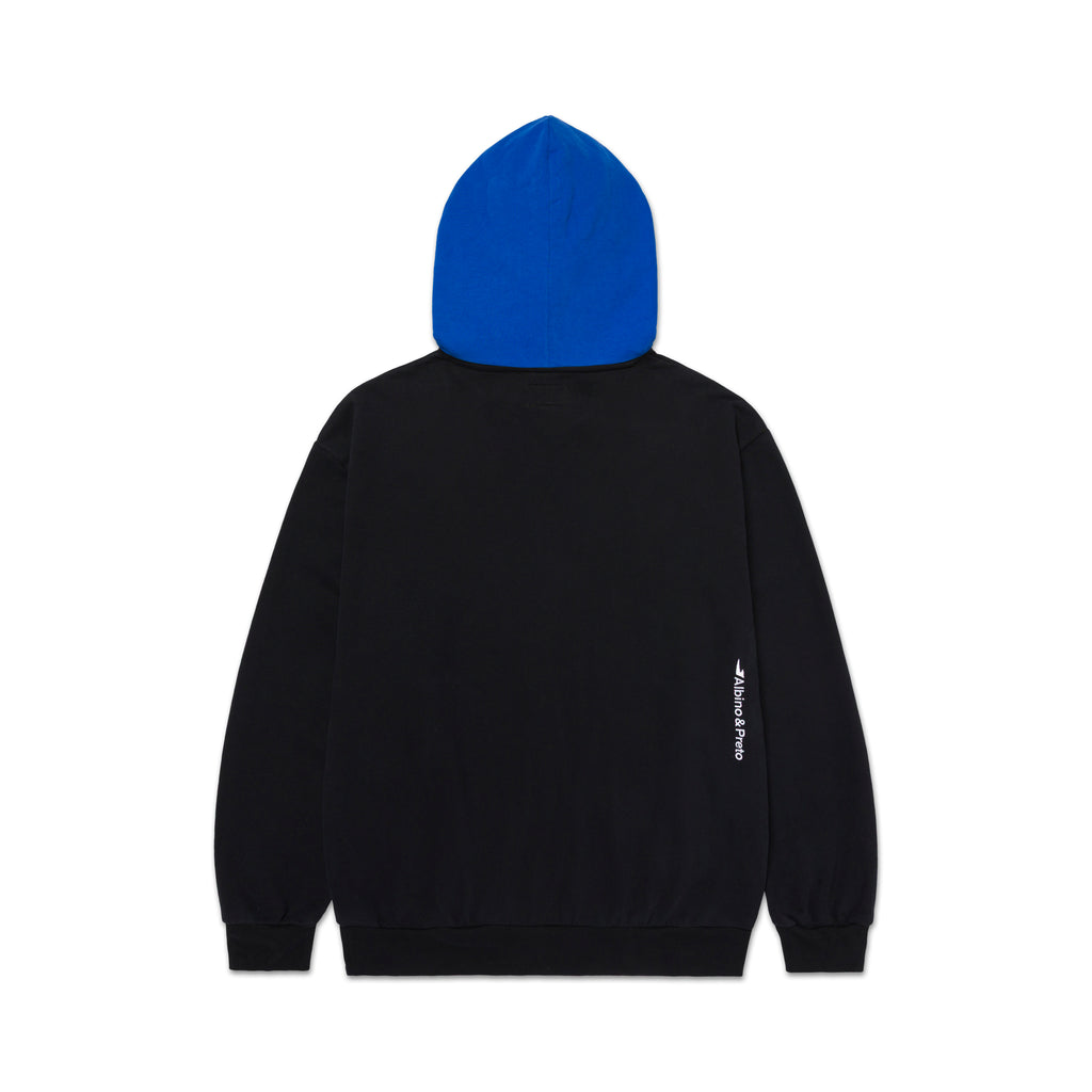 A&P TWO-TONE HOODY BLACK BLUE