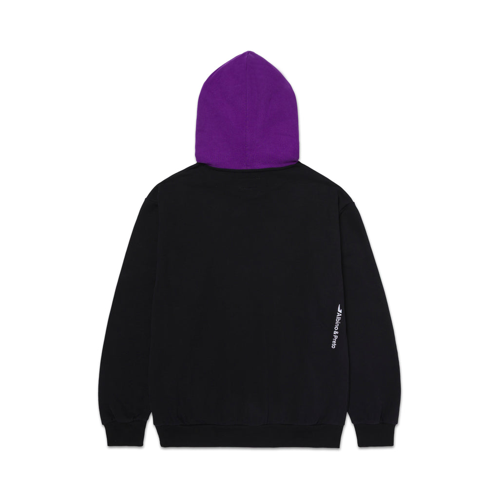 A&P TWO-TONE HOODY BLACK PURPLE