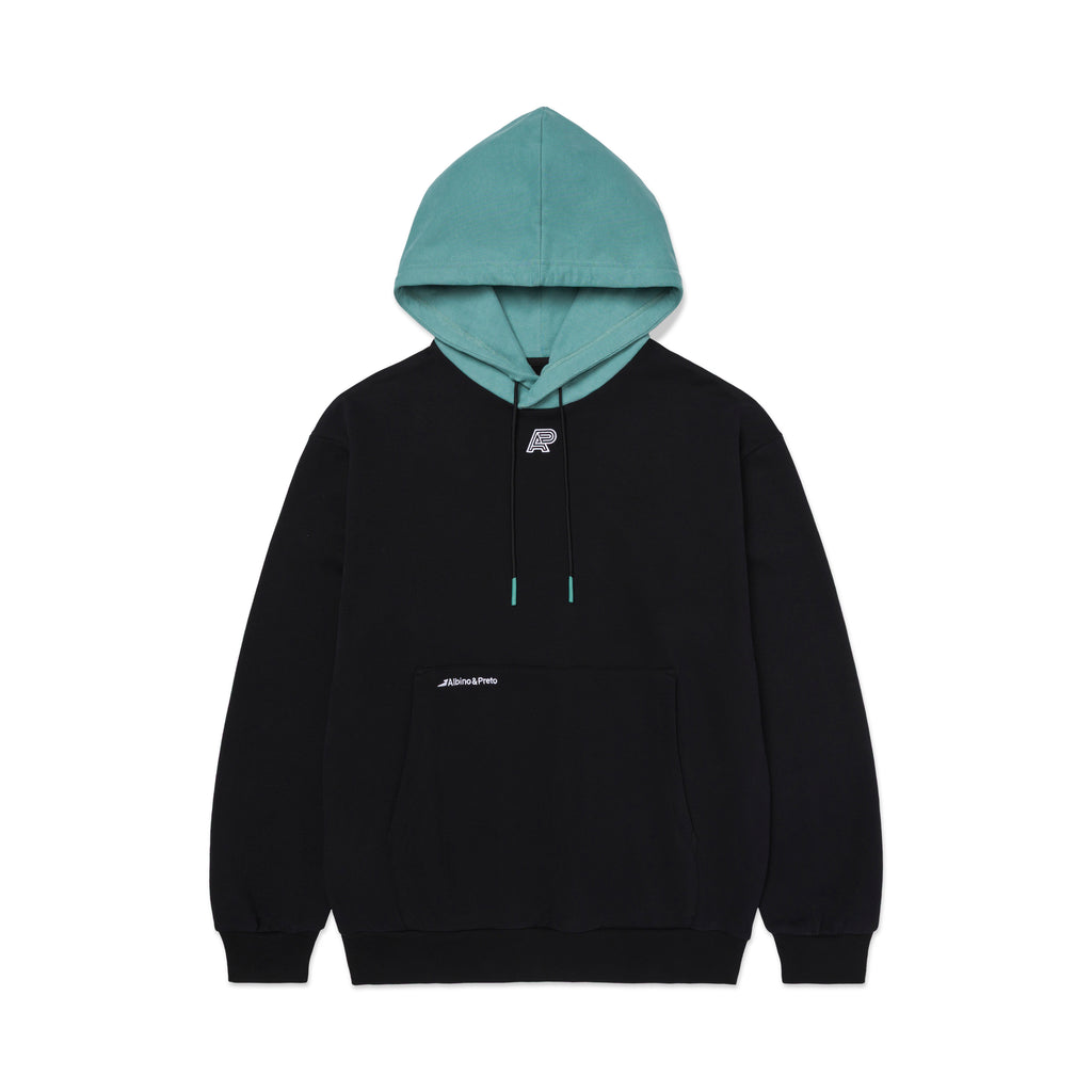 A&P TWO-TONE HOODY BLACK GREEN