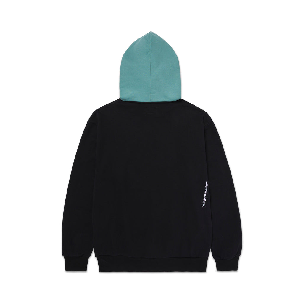 A&P TWO-TONE HOODY BLACK GREEN