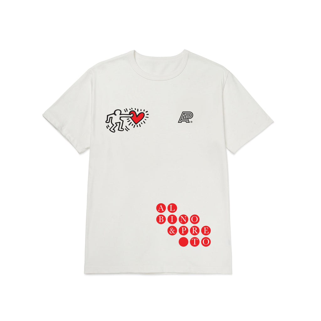 A&P x KEITH HARING PUSH TEE WHITE