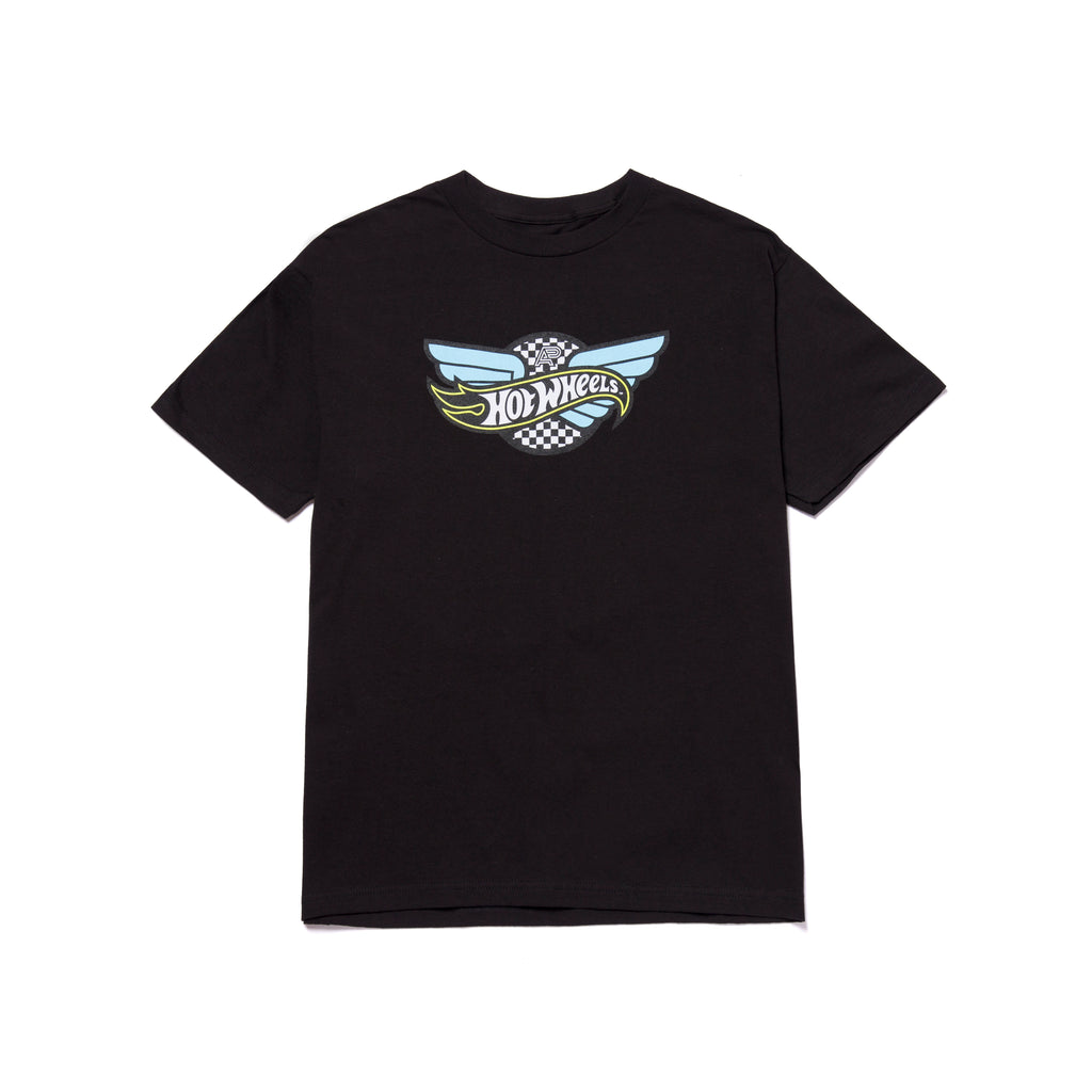 A&P x HOT WHEELS WING LOGO TEE BLACK
