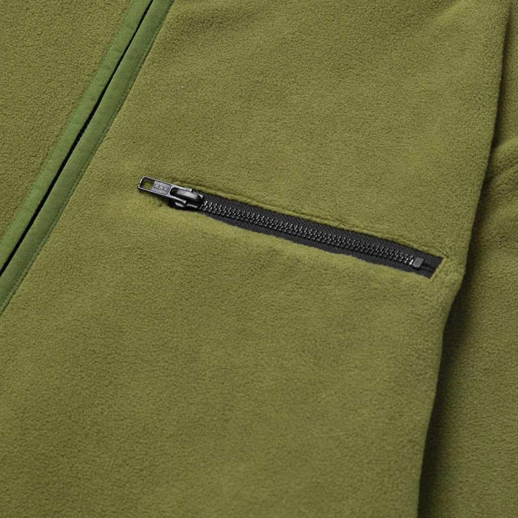 A&P POLAR FLEECE ZIP UP HOODY OLIVE (FULFILLMENT)