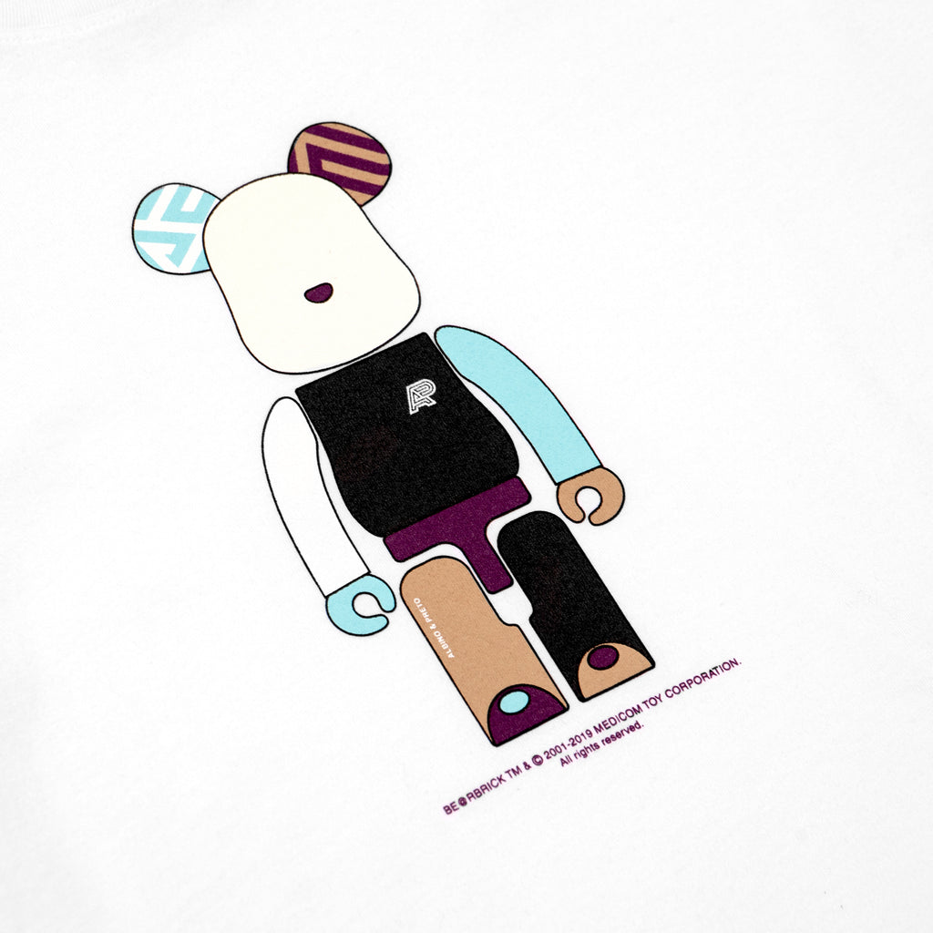 A&P + BE@RBRICK TEE WHITE FULFILLMENT