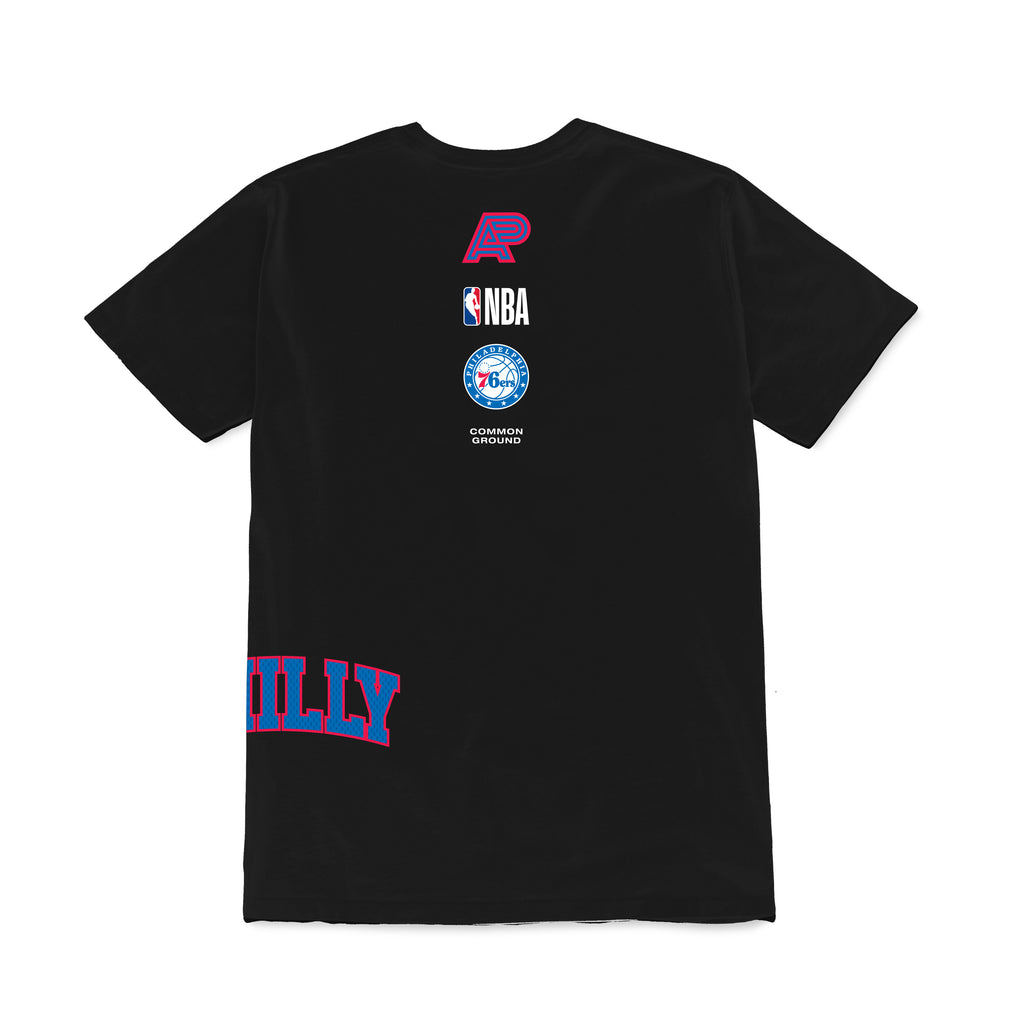 A&P SIXERS TEE BLACK