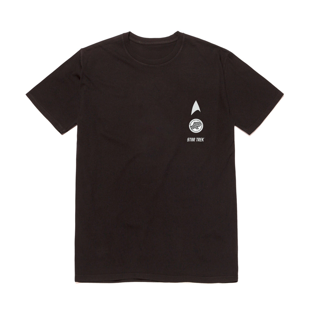 A&P x STAR TREK STACK TEE BLACK