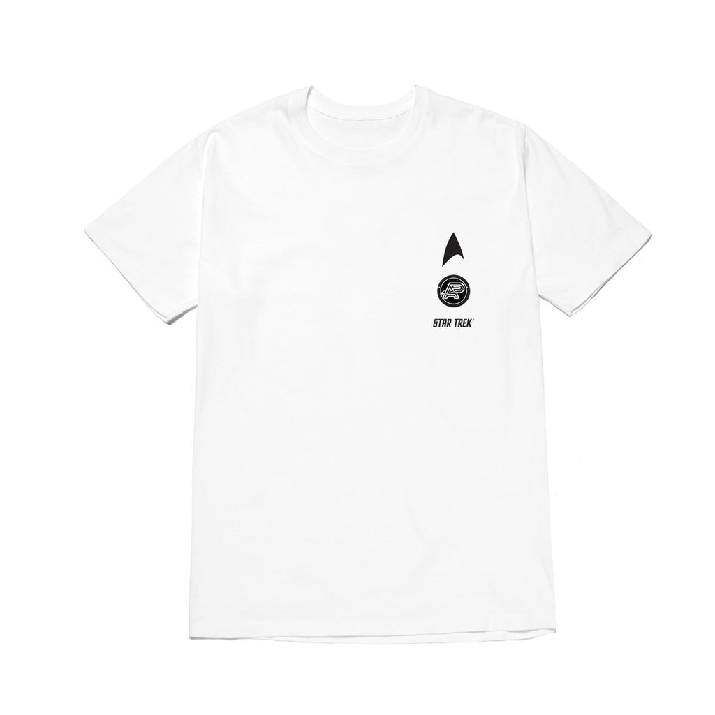 A&P x STAR TREK STACK TEE WHITE