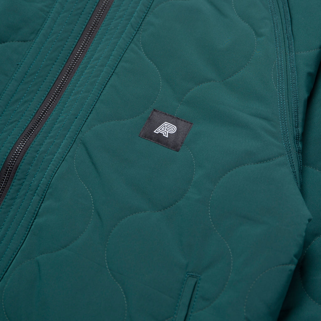 A&P QUILTED KIMONO BOMBER JACKET GREEN