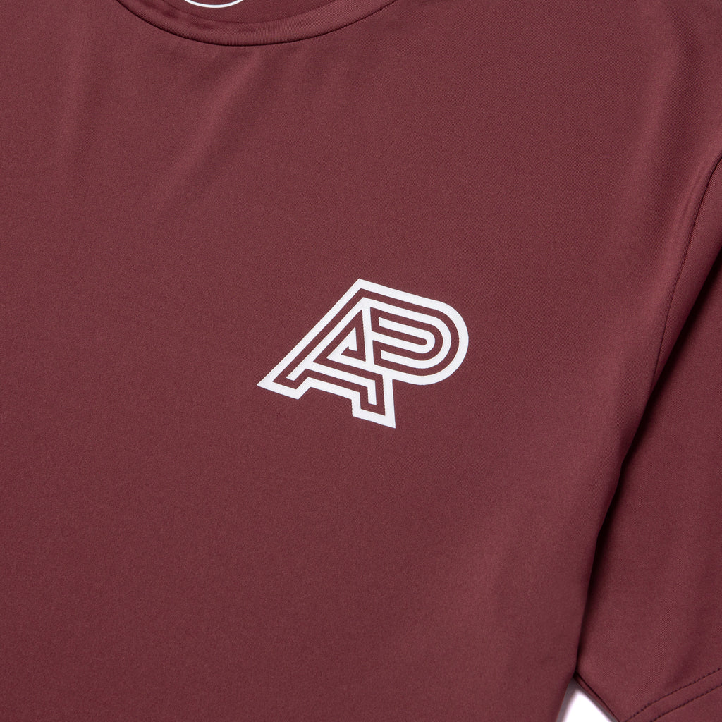 A&P SS QD TEE BURGUNDY (FULFILLMENT)