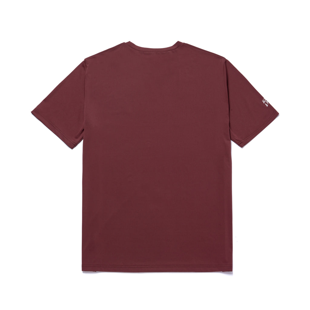 A&P SS QD TEE BURGUNDY (FULFILLMENT)