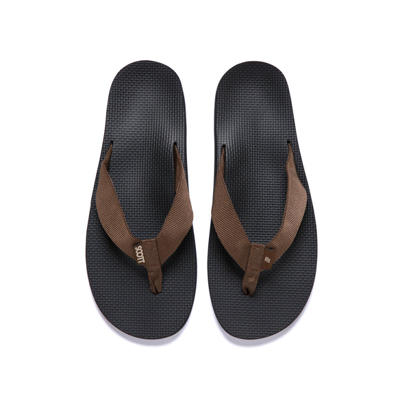 A&P x SCOTT 4100 "MAKAHA" SLIPPERS BROWN