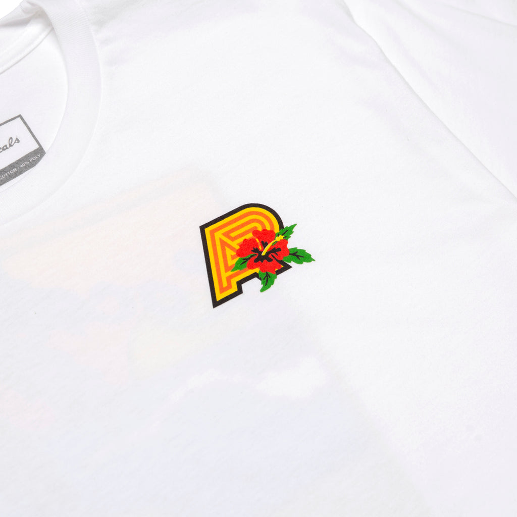 A&P LOCALS PIPELINE TEE WHITE