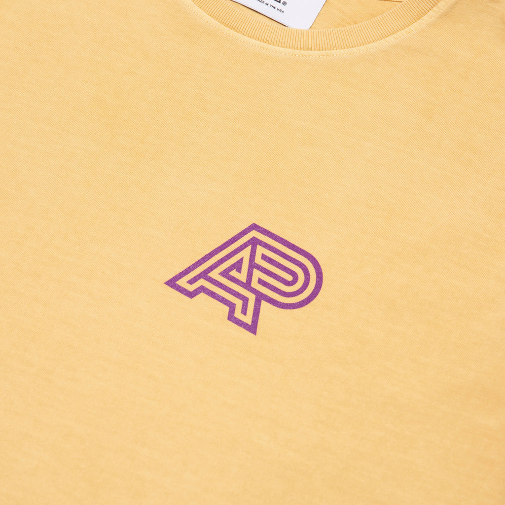 A&P PIGMENT DYED MARK TEE YELLOW