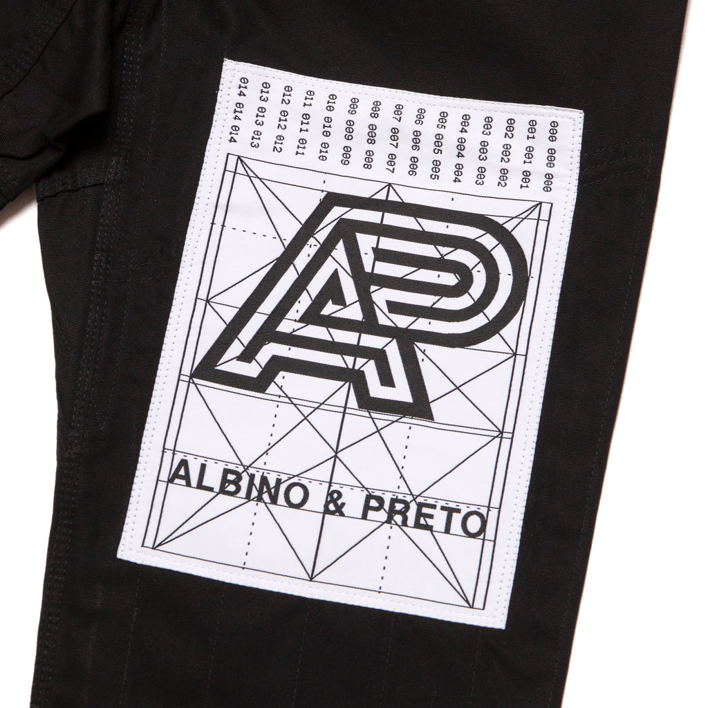 A&P B82 BUILDING BLOCK KIMONO BLACK