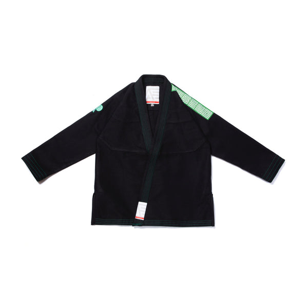 A&P B75 Q4 HERRINGBONE CLASSIC KIMONO BLACK
