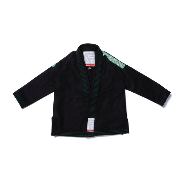 A&P B75 Q4 HERRINGBONE KIMONO KIDS BLACK