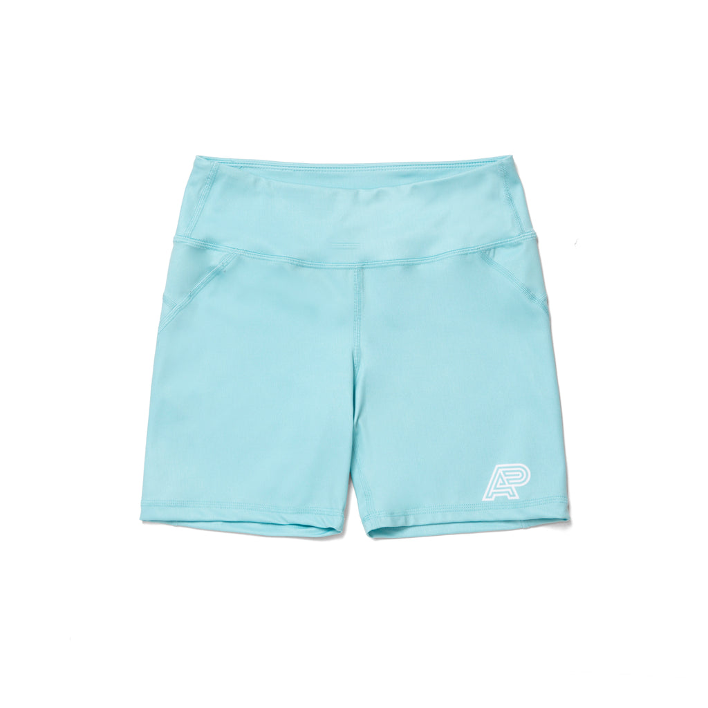 A&P WOMENS COMPRESSION SHORTS TURQUOISE
