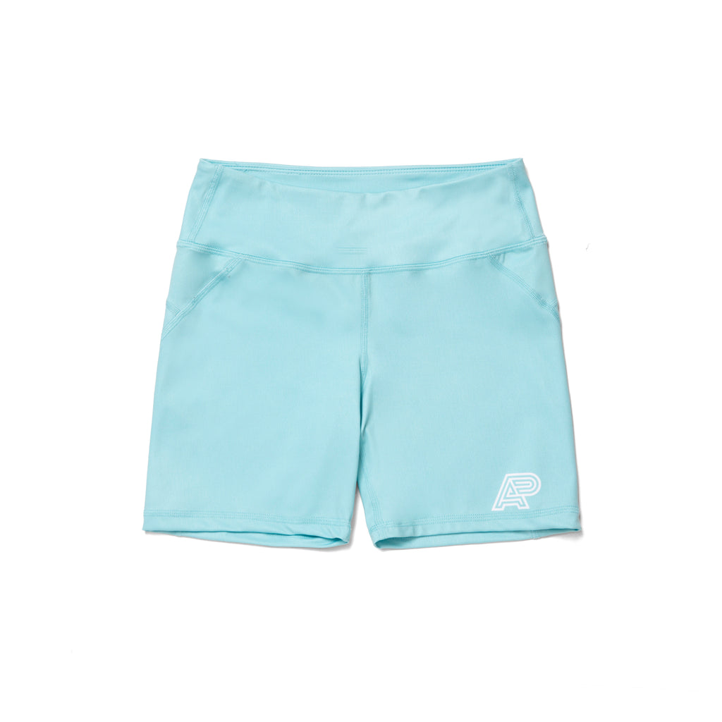 A&P WOMENS COMPRESSION SHORTS TURQUOISE (FULFILLMENT)